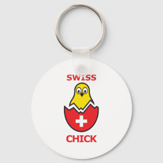 Porte-clés Chick suisse