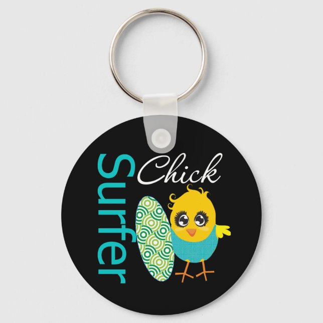 Porte-clés Chick surfeur cool (Recto)