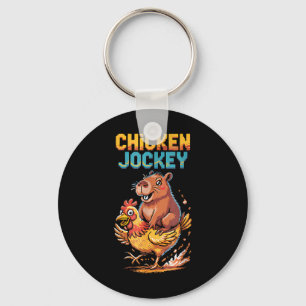 Porte-clés Chicken Jockey Capybara Amateurs Pixel Art Gamer A