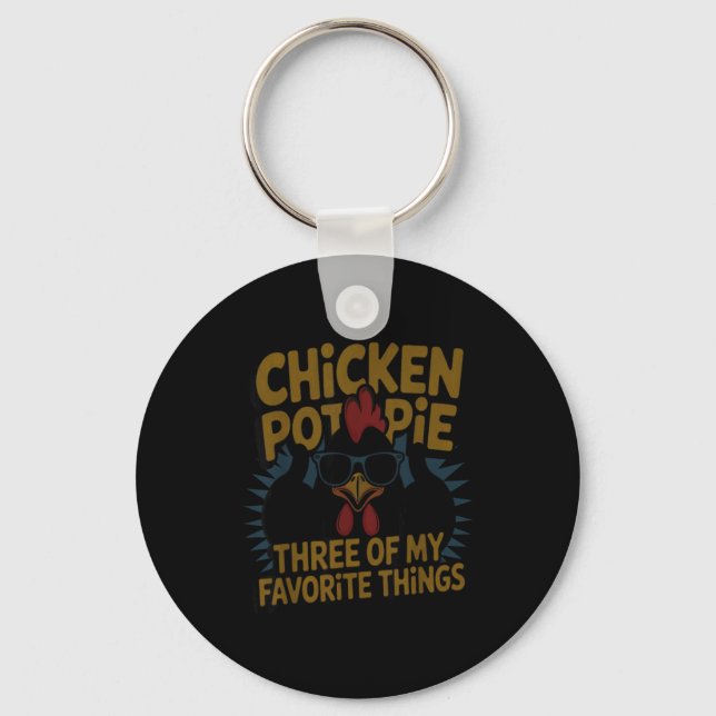 Porte-clés Chicken T E Farm Humor Funny Chicken Laugh Moment  (Recto)