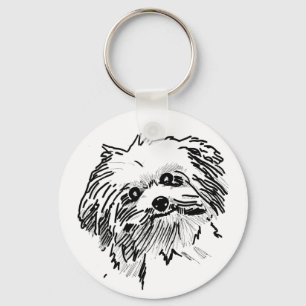 Porte-clés Chien à la broche