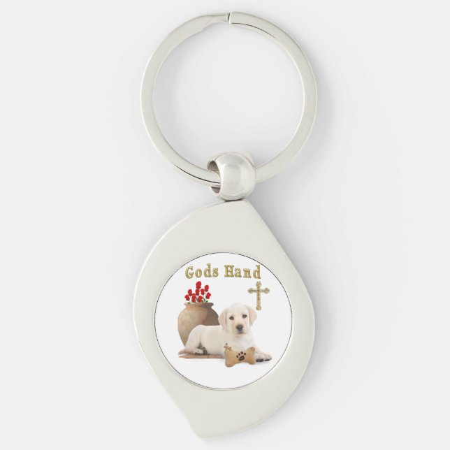 Porte-clés Chien à main (Devant)