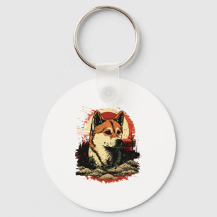 Porte-clés Chien Akita Inu