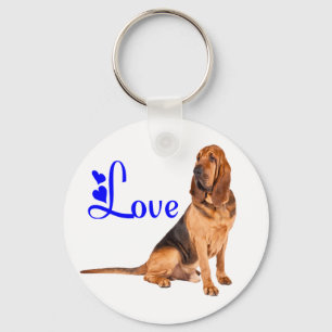 Porte-clés Chien Amour Chiots Bloodhound