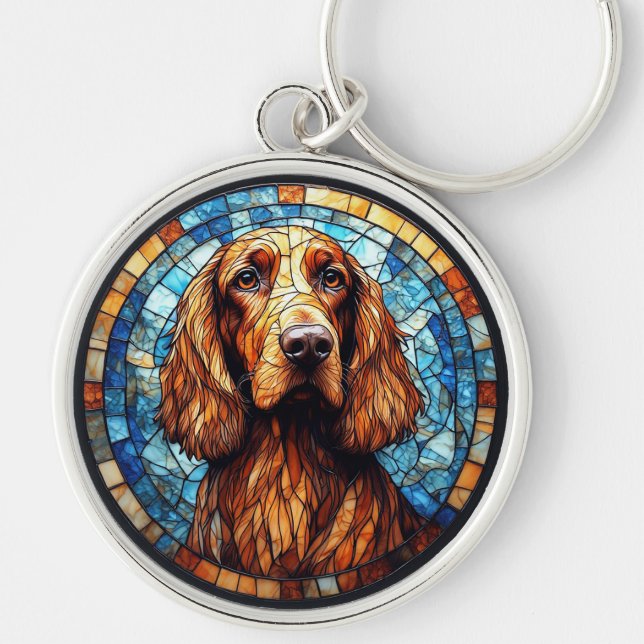 Porte-clés Chien avec détails vibrants (Devant)