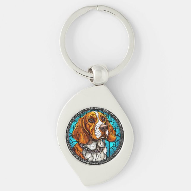 Porte-clés Chien Beagle mignon (Devant)