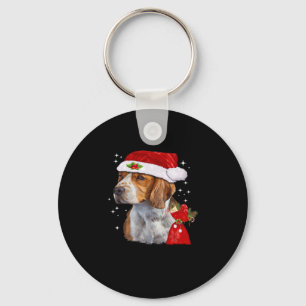 Porte-clés Chien beagle Noël T Chemise Chien Famille Noël