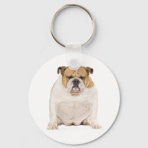 Porte-clés Chien Bébé Bouledogue Anglais Mignon