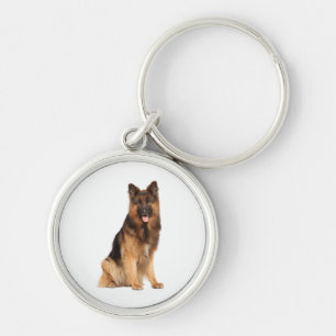 Porte-clés chien berger allemand, envelopper droit design,