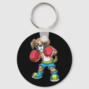 Porte-clés Chien Boxer Gants De Boxe Boxe Pour Hommes Femmes