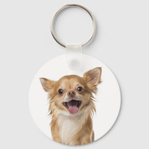 Porte-clés Chien Chihuahua aux longs poils