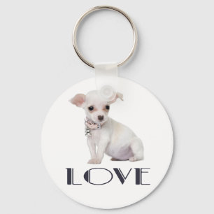 Porte-clés Chien Chihuahua Bébé Amour