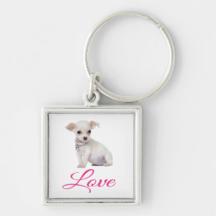 Porte-clés Chien Chihuahua Bébé Amour