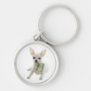 Porte-clés chien Chihuahua blanc