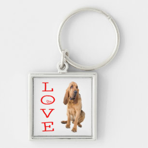 Porte-clés chien chiot Bloodhound Canine Amour