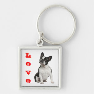 Porte-clés Chien Chiot Bouledogue Français Mignon