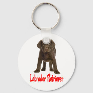 Porte-clés Chien Chiot Labrador Retriever au Choco
