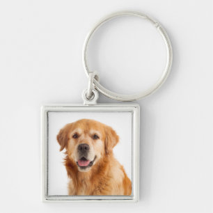 Porte-clés Chien Chiot Retriever Doré Amour