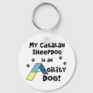 Porte-clés Chien d'agilité de Sheepdog Catalan