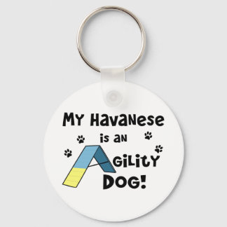 Porte-clés Chien d'agilité Havanais