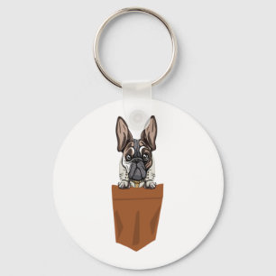 Porte-clés Chien dans la poche Chien amusant Chien pour Amour