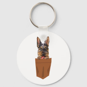 Porte-clés Chien dans Pocket Funny Chien pour Amoureux de les