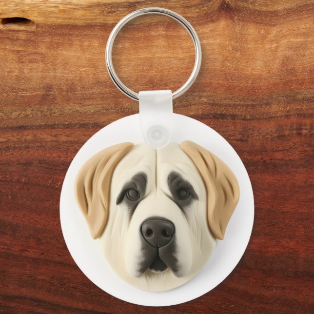 Porte-clés Chien de berger d'Anatolie 3D Inspiré (Verso)