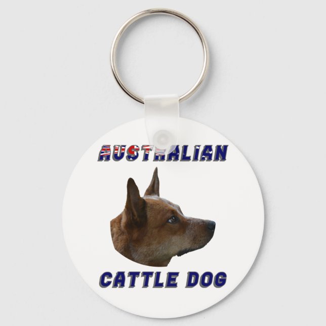 Porte-clés Chien de bétail australien (Recto)