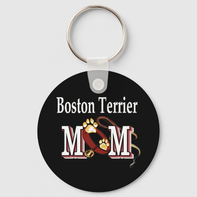 Porte-clés Chien de Boston MOM (Recto)