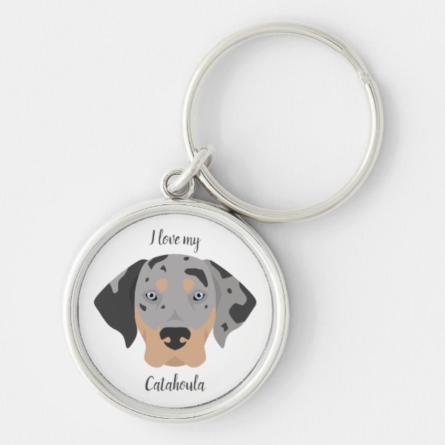 Porte-clés Chien de Catahoula Leopard (Devant)