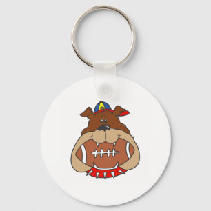 Porte-clés chien de football