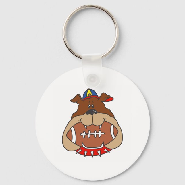 Porte-clés chien de football (Recto)