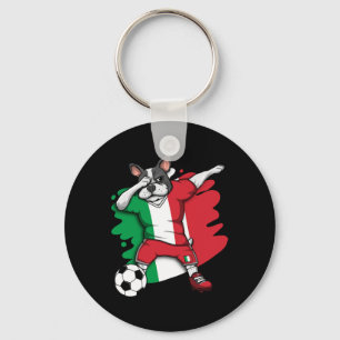 Porte-clés Chien de France Italie Fans de football Jersey
