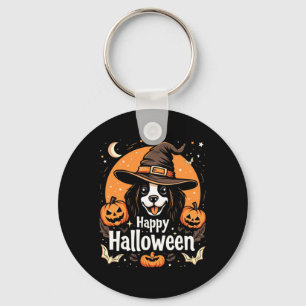 Porte-clés Chien de Joyeux Halloween à manches longues