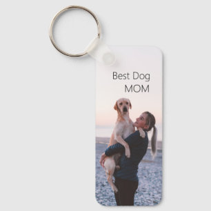 Porte-clés Chien de la Meilleure Maman Personnalisé