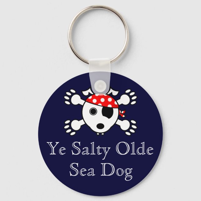 Porte-clés Chien de mer salé vieux (Recto)