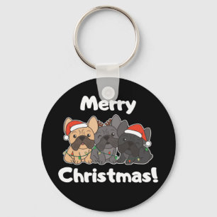 Porte-clés Chien de Noël Français Chien de Noël Animaux Chien