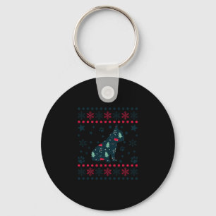 Porte-clés Chien de Noël Motif Français Chien de taule propri
