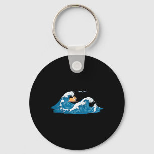Porte-clés Chien de Puppy Gallois de Surf de Vague de Corgi