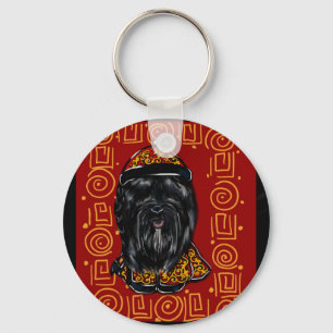 Porte-clés Chien de soie de La Havane Année du Chien