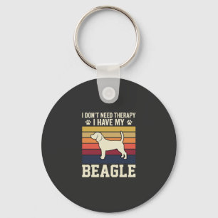 Porte-clés Chien de thérapie rétro Beagle vintage