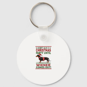 Porte-clés Chien de Vienne drôle cool Noël Dachshund Vacances