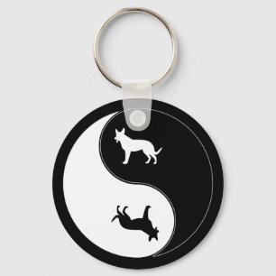 Porte-clés Chien de Yin Yang