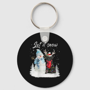 Porte-clés Chien d'eau portugais Chien de Père Noël Chien de