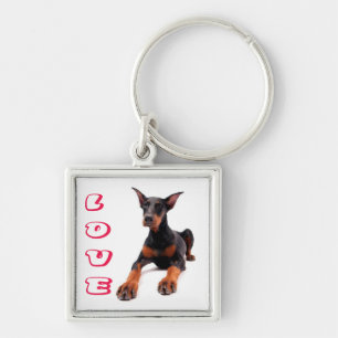 Porte-clés Chien Doberman Pinscher