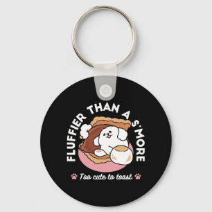 Porte-clés Chien drôle et design de S'more – Pun pour amateur