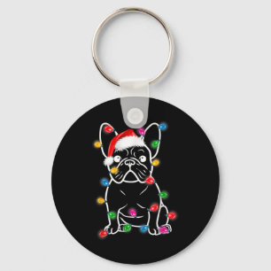 Porte-clés Chien en taule feux de Noël Pyjama Garçons Fille