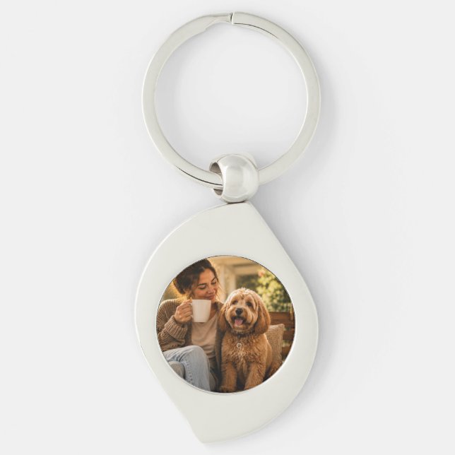 Porte-clés Chien et Café (Devant)