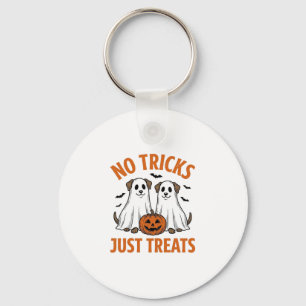 Porte-clés Chien fantôme drôle Halloween Pas de farces juste
