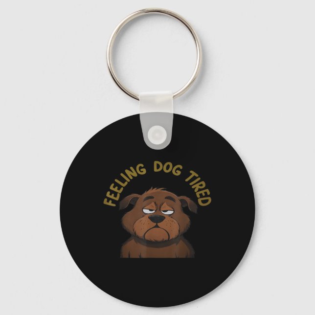 Porte-clés Chien fatigué _9 (Recto)
